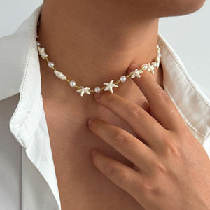 <span class=keywords><strong>Collar</strong></span> de <span class=keywords><strong>Perlas</strong></span> con Estrella de Mar Estilo Bohemio para <span class=keywords><strong>Hombre</strong></span>, Collares de Estilo Hip-hop, Joyería - Product Image 2