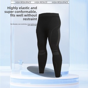 Set di Intimo <span class=keywords><strong>Termico</strong></span> per Sport all'Aperto, Altamente Elastico, Traspirante, Funzionale, Aderente, con Blocchi di Colore - Product Image 2