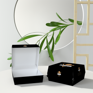 Caja de papel de tinta de soja de comida rápida barata grande de fábrica cajas de embalaje de hamburguesa de sándwich para alimentos - Product Image 5