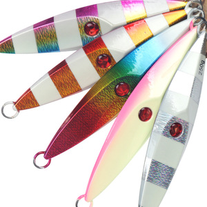 Señuelo de Pesca Jigging de 250g, Forma de Diamante, Cebo Láser, para Pesca en Agua Salada, Uso en Barco, Plástico, Hundimiento Lento - Product Image 1