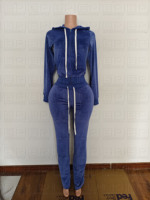Ensemble décontracté sport deux pièces en velours doux, coupe ajustée, entièrement zippé, brodé de strass, imprimé numérique, comprenant un sweat à capuche et un short court