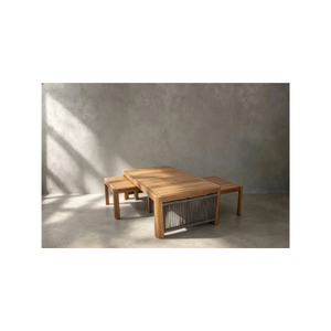 Mesa de Centro Moderna Devora con Elegante Tablero en Tonos de Madera, Estructura Resistente y Detalles Metálicos para Sala de Estar, Muebles para el Hogar - Product Image 2
