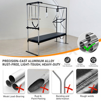 Reformer de Pilates en alliage d'aluminium avec trapèze à ressorts suspendus – Équipement professionnel de studio de Pilates pour la rééducation.