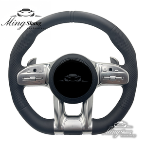 Housse de volant en daim compatible avec <span class=keywords><strong>Mercedes</strong></span> Benz Is 550 SL Class C 300 GLK <span class=keywords><strong>350</strong></span> SE Alcantara Leather Sport - Product Image 1