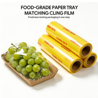 Voedselveilige 3-laags gegolfde rechthoekige kraftpapieren trays, extra sterk, niet-krommende, oliebestendige, commerciële, op maat gemaakte logo fruitverpakkingen