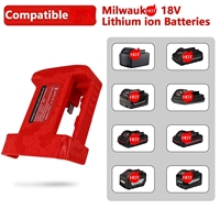 Adaptateur de chargeur USB compatible avec la batterie Milwauke 18V, double port de sortie avec interface de charge USB et USB C
