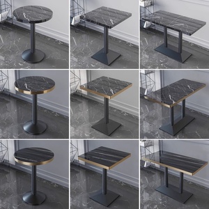 Juego de Muebles de Comedor de Lujo Moderno, Sillas y Mesas para Restaurante, Muebles para Hotel, Apartamento, Restaurante, Sillas y Mesas de Metal y Madera - Product Image 5