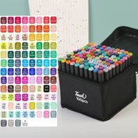 Stylos à double pointe professionnels en plastique de 6 mm, 60, 80, 120 couleurs, marqueurs permanents à base d'alcool, papier, 168 couleurs