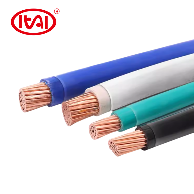 High Quality AWG8 10 12 14 THHN THWN with Nylon Sheath PVC Insulated Stranded Pure Copper Electrical Wire for Home Wiring