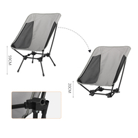 Chaise de pêche pliable portable de haute qualité au design moderne, confortable et légère, avec cadre en aluminium et tissu Oxford 600D pour l'extérieur