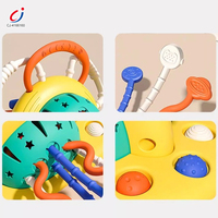Chengji Jouets pour bébés en silicone souple à tirer par la corde, favorisant la motricité fine, jouets sensoriels Montessori à thème dessin animé, lots en promotion