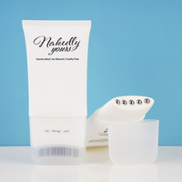 Tube cosmétique PE plat de 120 ml, imprimé sérigraphié, avec applicateur brosse pour teinture capillaire et soin du cuir chevelu, emballage pour produits capillaires