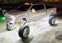 Kingshowstar 4pc 15.5in 17in 2row Kit d'éclairage de roue blanc avec module 12V Underglow Pure LED White Wheel Lights Accessoires de voiture