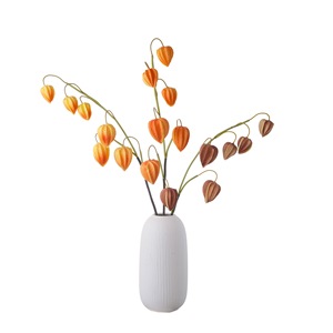 Lanternes artificielles CallaFloral en forme de fruits, orange, couleur café, branche unique, décoration de mariage, style INS - Product Image 5