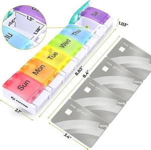 Organizador Semanal de Pastillas <span class=keywords><strong>AUVON</strong></span> IMedassist, Libre de BPA, Estuche de Viaje para 7 Días, Modelo PO1107, Diseño de Apertura con Resorte - Product Image 6