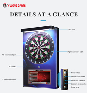 Machine à fléchettes électronique murale avec grand écran tactile de 18,5 pouces, prête à être expédiée - Product Image 2