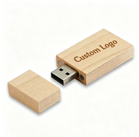 Logo Kustom Otg 64gb 256gb 1tb 2tb Flashdisk Kayu Bambu 2tb 3.0 2.0 16gb Flashdisk USB Promosi Bisnis U Disk