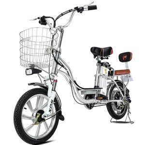 Bicicleta eléctrica con marco de aleación de aluminio, neumático al vacío de 16x2.125 pulgadas, motor de 350 <span class=keywords><strong>w</strong></span>, bicicleta eléctrica con batería de litio de 48 v y 12 ah - Product Image 5