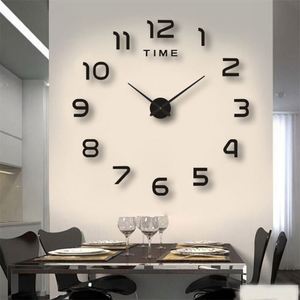 High Quality 3D Digital Clock DIY Acrylic Frameless <b>Wall</b> Sticker Clock Modern Quartz Watch for Living Room Bedroom Decoration - Product Image 1