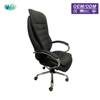 Chaise de bureau ergonomique classique WS6520, dossier haut confortable, non finie, vente en gros d'usine