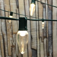 Ampoules LED SMD C9 de qualité commerciale, étanches, pour l'éclairage de Noël en extérieur, culot E17, ampoules de rechange