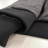 Veste Bomber en Cuir Véritable Noir pour Homme, Style Hiver, Logo Frontal, Vêtement d'extérieur Décontracté, Doux et Tricoté, en Peau de Mouton, Commande en Gros