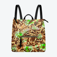 Sac à dos en PU personnalisé avec motif tribal polynésien Elei, élégant et pratique, matériaux imperméables