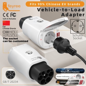 Adaptateur Feyree V2L Prise GBT 16A MAX V2H/V2G Courant de décharge Nouveau certifié CE/FCC Véhicule électrique 2,2 kW 3,5 kW 7 kW - Product Image 2
