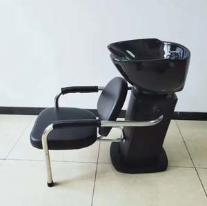 Venta al por mayor de muebles de barbería, silla de champú, silla de lavado de pelo, fregadero, cama, lavabo de belleza, silla de pelo con champú - Product Image 6