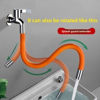 Adaptateur d'extension de robinet de luxe léger pour cuisine, salle de bain, balcon - Buse anti-éclaboussures universelle