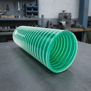 Manguera Flexible de PVC Corrugado en Espiral Flexima Green, Grado de Extrusión de Alto Flujo A705, Dureza 0.925g/cm, Densidad para Agua - Product Image 1