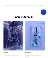 Accepteur de facture de pièce de monnaie de jeu d'amusement bon marché distributeur automatique de jouet machine de jeu de grue de griffe en peluche OEM ours mignon méga mini machines de griffe à vendre