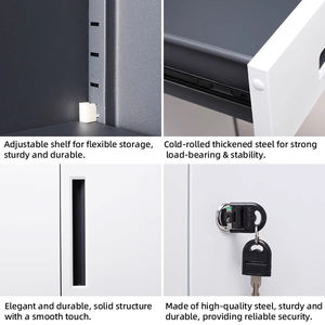 Archivador Metálico Moderno Ajustable y Bloqueable, Mueble de Gran Capacidad con Estructura Desmontable para Dormitorio, Escuela, Cocina, Gimnasio - Product Image 4