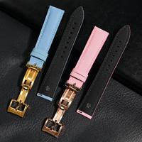 Jettda Hochwertiges Hybrid-Segeltuch-Leder armband 18/19//22mm Segeltuch-Schnellverschluss-FKM-Gummi armband