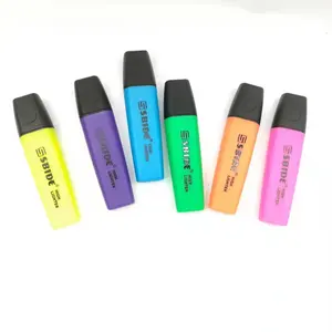 Vente en gros, 6 couleurs, surligneur stylo marqueur fluorescent stylo surligneur pastel ensemble