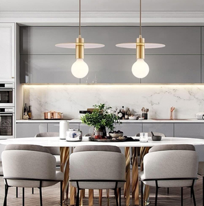 Lampes à <span class=keywords><strong>suspension</strong></span> à pois Noir Minimaliste Verre Lait Globes Luminaires Or Lampe à <span class=keywords><strong>suspension</strong></span> à point unique pour salle à manger - Product Image 4