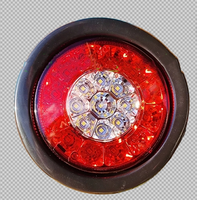 Prix de gros remorque de camion 21 LED rouge couleur blanche feux arrière ronds 4 pouces feux arrière