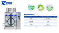 Nouvelle machine de fabrication de dosettes de lessive pour capsules de lessive liquide et en poudre, équipement d'emballage pour petites entreprises, 100 pièces/min