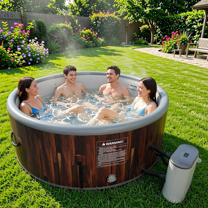 Spa <span class=keywords><strong>gonflable</strong></span> extérieur pour 4 à 6 personnes avec massage à bulles, <span class=keywords><strong>jacuzzi</strong></span>, baignoire <span class=keywords><strong>gonflable</strong></span> avec chauffage et <span class=keywords><strong>pompe</strong></span> - Product Image 2