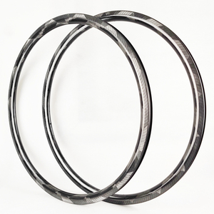 SoarRocs-Llanta de bicicleta de carretera de carbono ultraligera, superficie de mariposa, 700C, 26mm de ancho, 35/38/40/45/50/60mm de profundidad, freno en V tubular - Product Image 2