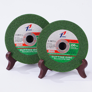 Disque de coupe abrasif TIANPENG 6 pouces 150*1.2*22.23 mm à 2 recharges, jaune foncé, pour acier inoxydable - Product Image 4