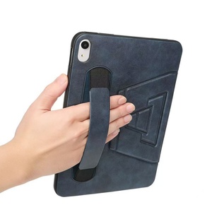 Para <span class=keywords><strong>Ipad</strong></span> Air 13 pulgadas M3 2024 2025 <span class=keywords><strong>funda</strong></span> correa de muñeca soporte de cuero tableta pulsera <span class=keywords><strong>funda</strong></span> para <span class=keywords><strong>Ipad</strong></span> 12,9 <span class=keywords><strong>Pro</strong></span> <span class=keywords><strong>funda</strong></span> 2018-2022 - Product Image 3