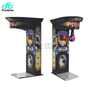 Kapalı spor eğlence sikke işletilen yumruk güç makinesi boks yumruk makinesi Arcade boks oyun makinesi