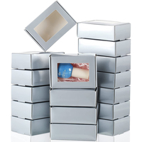 Carpeta de Regalo Ecológica de Cartón Corrugado con Logotipo Personalizado y Ventana para Crema Facial y Polvo Suelto