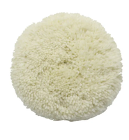 Tampon de polissage en laine de mouton naturelle Cronovo 8 pouces, grain 3000, abrasif fin pour le polissage et le detailing des carrosseries automobiles