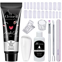 Fournitures professionnelles pour les ongles, gel d'extension, acrylique, polygel pour ongles, kit complet de polygel pour ongles, gel pour ongles personnalisé avec lampe UV