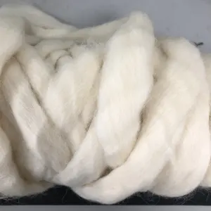 36-37mic New Zealand Wool Roving Sheep Wool Tops For Spinning Yarn