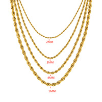 Chaîne en or 18 carats tendance personnalisée en gros HL pour hommes et femmes, chaîne en acier inoxydable pour la fabrication de bijoux