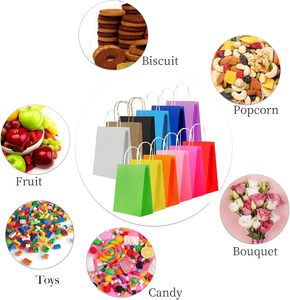 Bolsa de Papel Kraft Desechable, Biodegradable y Reciclable, Ecológica, para Comida para Llevar de Restaurantes, con Base para Comidas Calientes, Catering y Comida Rápida - Product Image 5