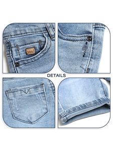 Shorts <span class=keywords><strong>en</strong></span> <span class=keywords><strong>jean</strong></span> d'été pour enfants <span class=keywords><strong>en</strong></span> gros, <span class=keywords><strong>Bermuda</strong></span> 5 poches pour garçons, pantalon bleu foncé pour enfants - Product Image 2
